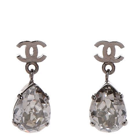 chanel crystal cc drop earrings|chanel drop earrings karren brady.